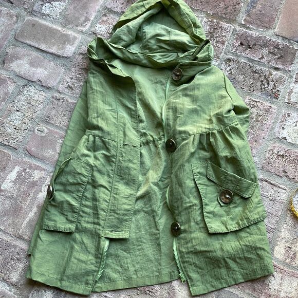 Dorman Babydoll Style Hooded Lightweight Zip Up Jacket Size Small - Picture 10 of 14